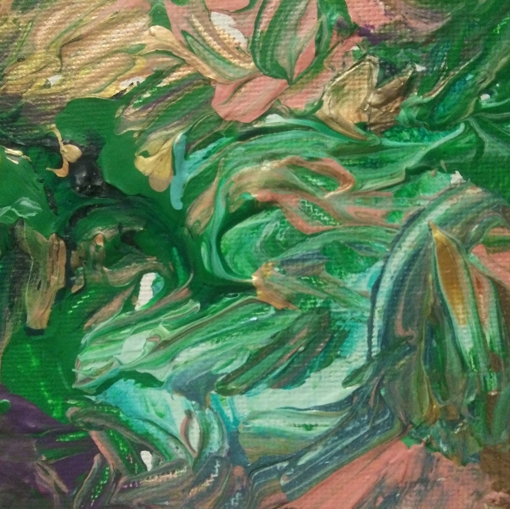 Abstract acrylic paint art